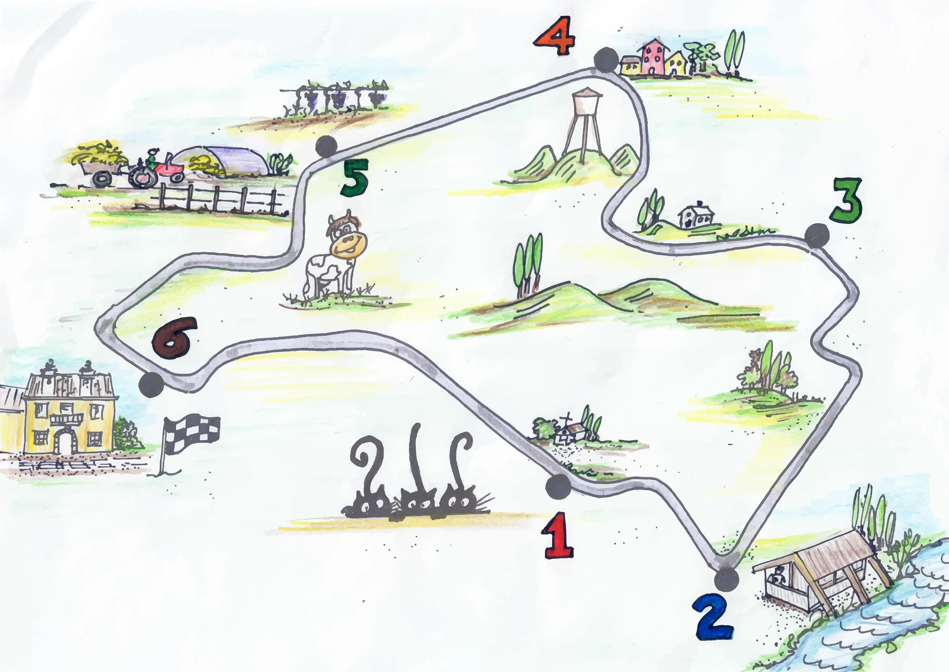 Il percorso della Magnalonga dei Colli Il percorso della Magnalonga dei Colli