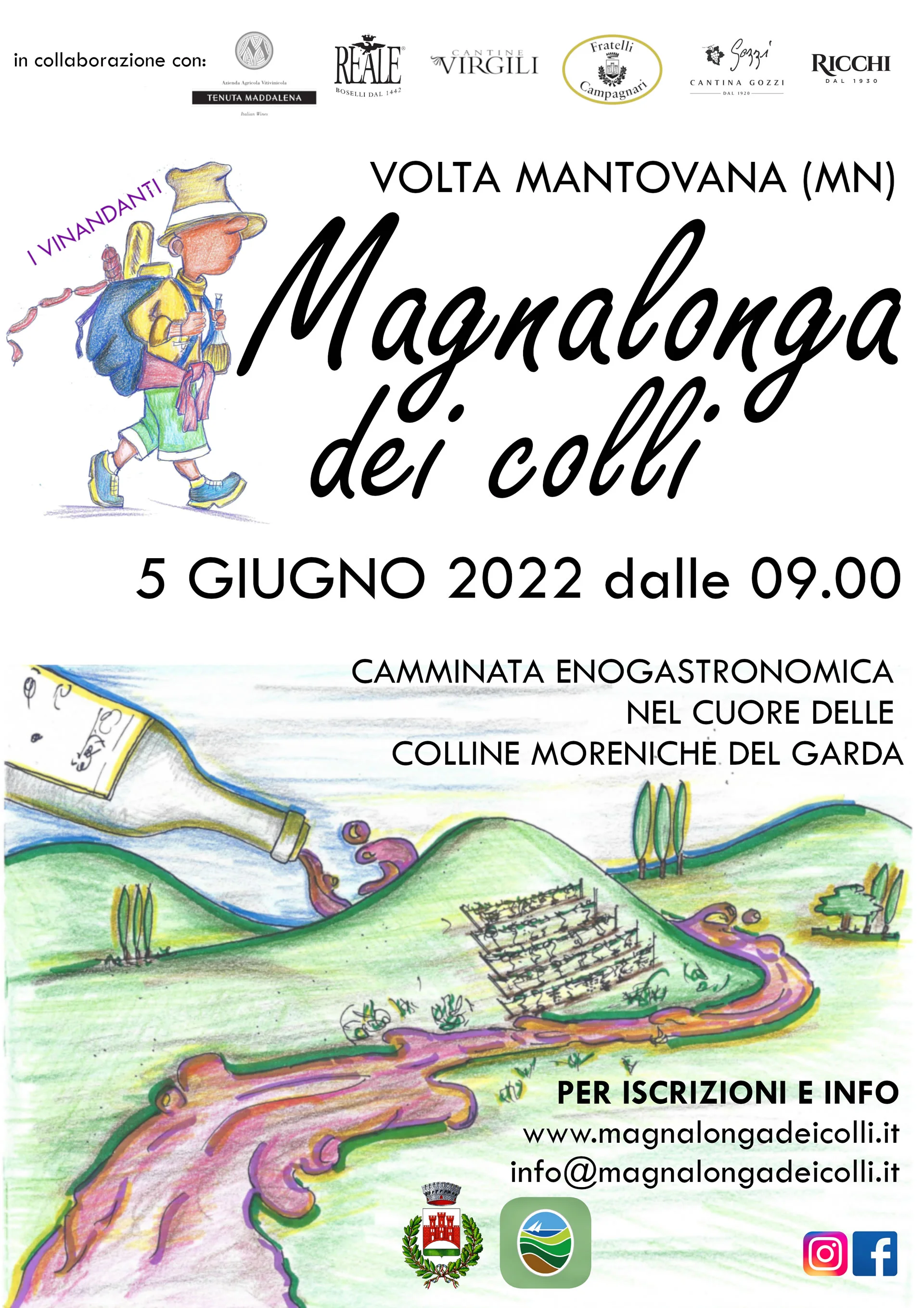 La locandina della Magnalonga dei Colli La locandina della Magnalonga dei Colli